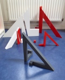 2015 Juillet  Installation de signes - 2015 UN SEUL SIGNE, DEUX COULEURS