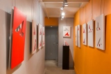 Exposition Galerie Cour16 - 2018  UN SEUL SIGNE  DEUX COULEURS